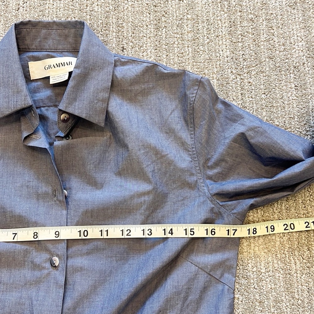 Grammar NYC Conjunction Tie Front Blouse - Picture 10 of 11